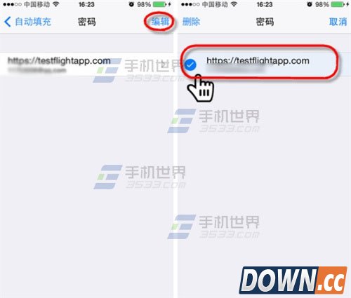 iPhone怎么查看删除保存的密码