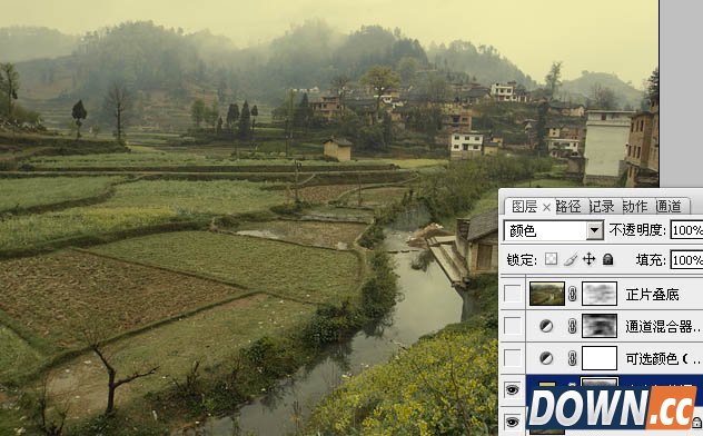 PS调色教程：Photoshop把风景照调为唯美油画效果教程