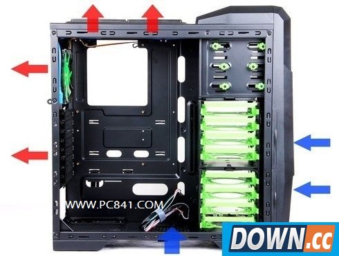 怎么装机箱风扇