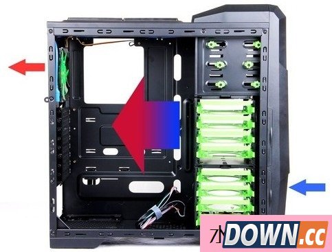 怎么装机箱风扇