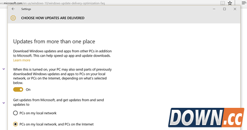 Win 10升级默认使用P2P 微软被指盗窃用户带宽