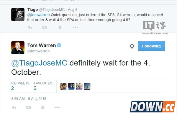 Surface Pro 4将在10月发布