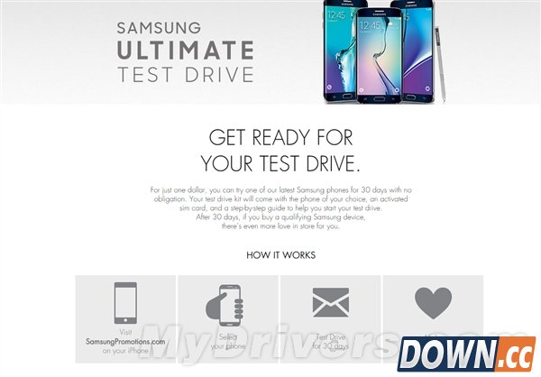 三星推出1美元试用Note 5/S6+活动