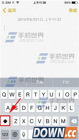 iPhone怎么开启大写输入锁定