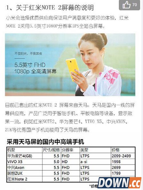 红米Note2“换屏门”事件回顾