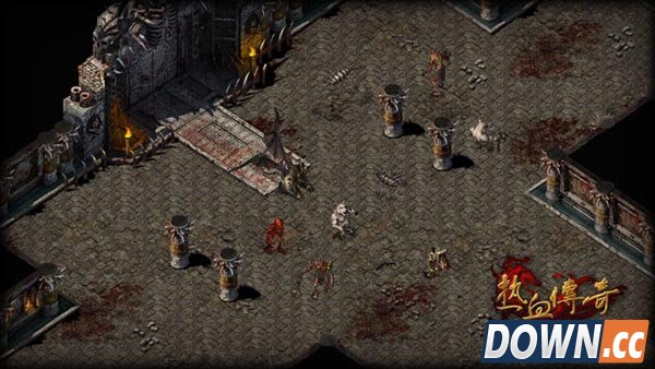 热血传奇降魔洞窟法师单刷技巧