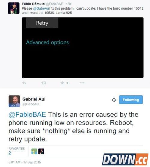 WP手机预览版10536 0x800705b4怎么办