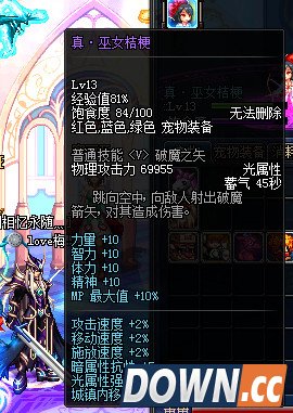 DNF宠物巫女桔梗技能测试