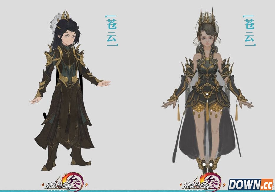 剑三苍云95级新校服原画