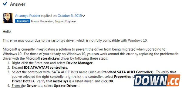 升级Win10蓝屏0x00000133怎么办