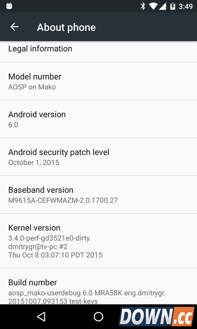 Nexus4成功移植Android6.0