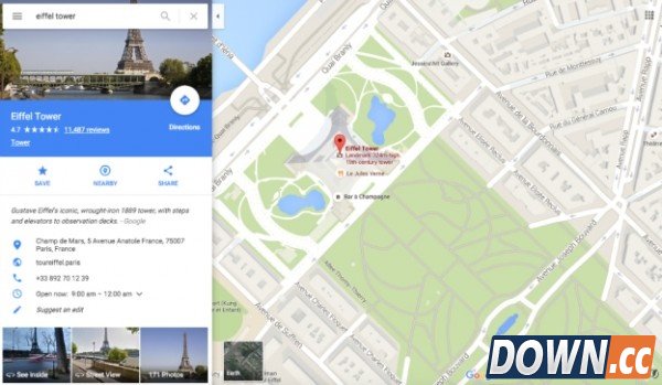 谷歌地图网页改版