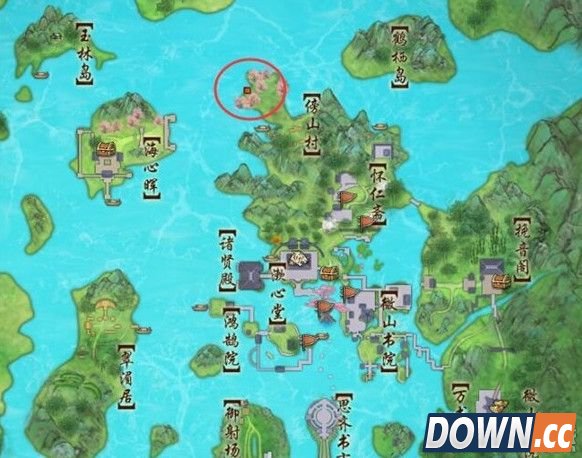 剑三长歌女杰地图坐标位置