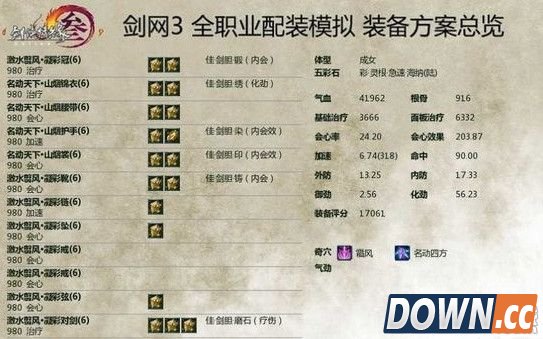 剑胆琴心奶秀PVP配装推荐