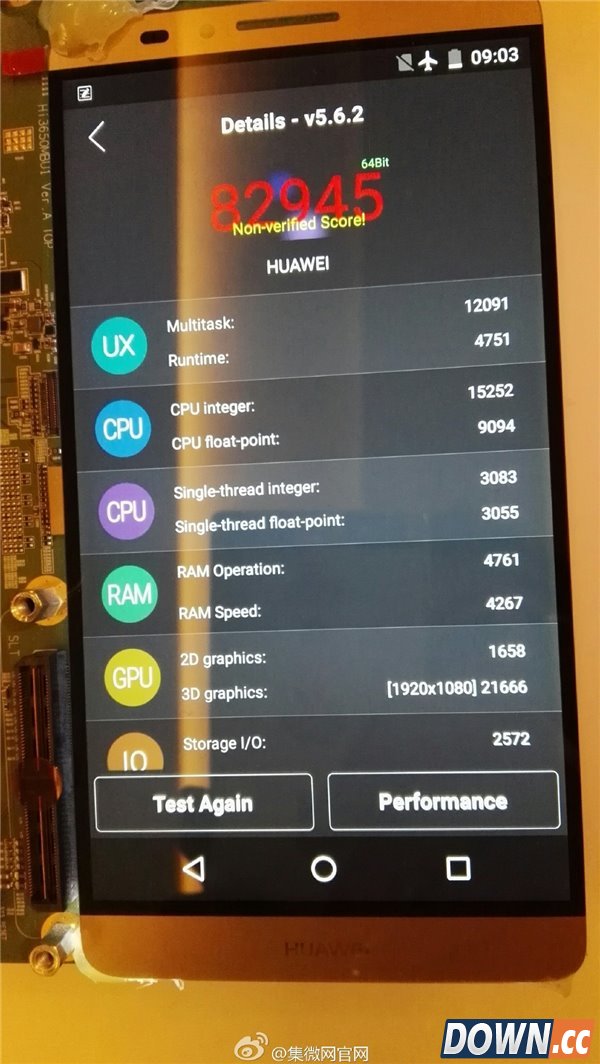 华为麒麟950跑分曝光