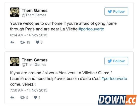 巴黎恐怖事件后推特热门话题#PortOuverte