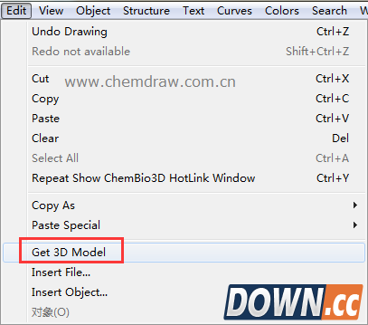 如何在ChemDraw窗口中看到结构的立体效果