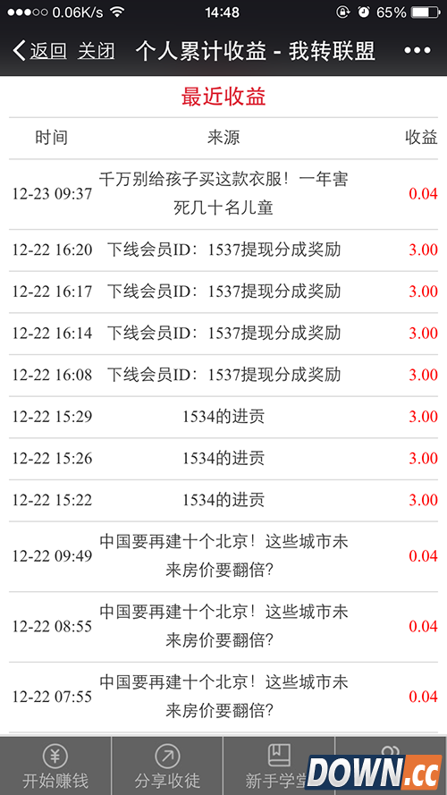 微信转发文章也可以月入3000的秘密