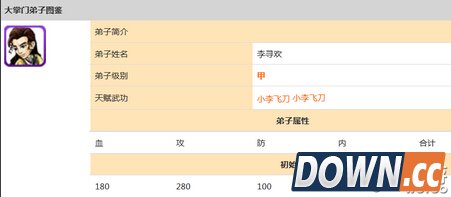 大掌门李寻欢图鉴