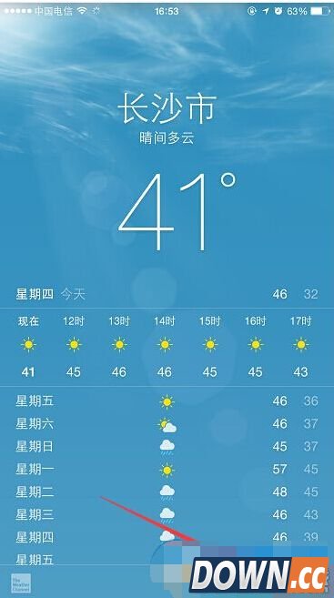 iPhone自带天气应用里的城市信息怎么删除