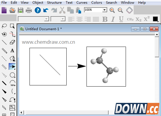 一键查看ChemDraw窗口中的立体效果