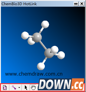 一键查看ChemDraw窗口中的立体效果