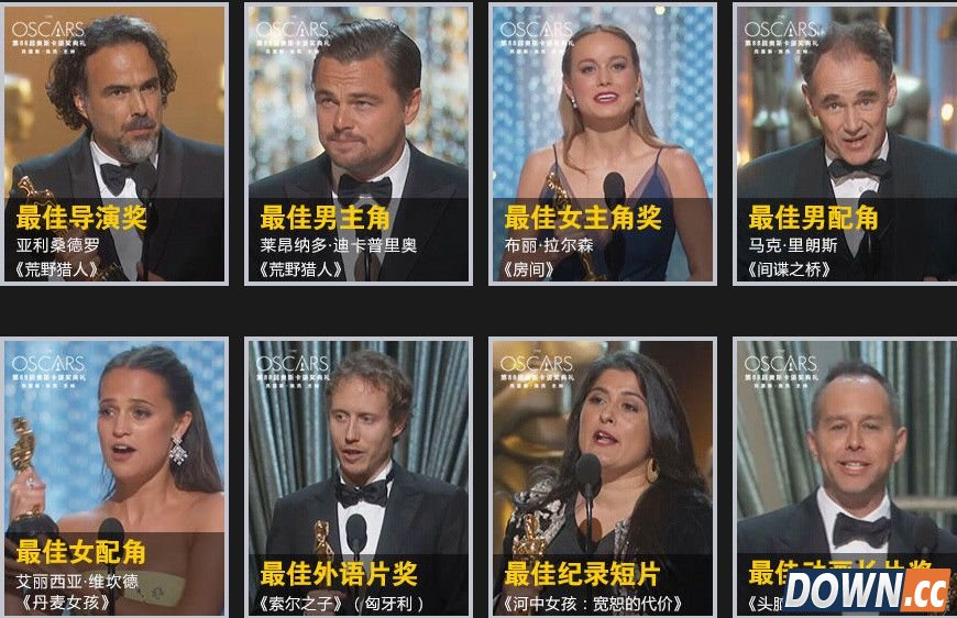 2016奥斯卡最佳男女主角影片导演