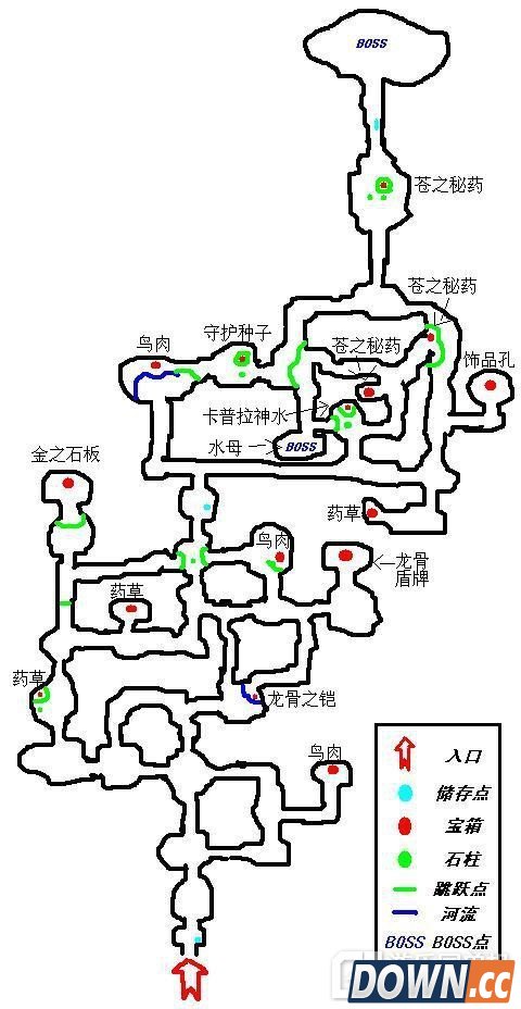 伊苏6绿水洞地图怎么过