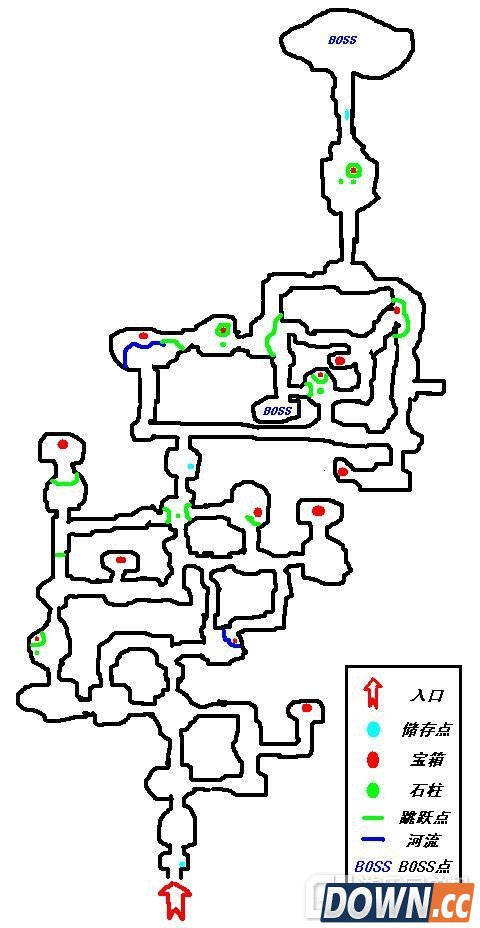 伊苏6绿水洞地图怎么过