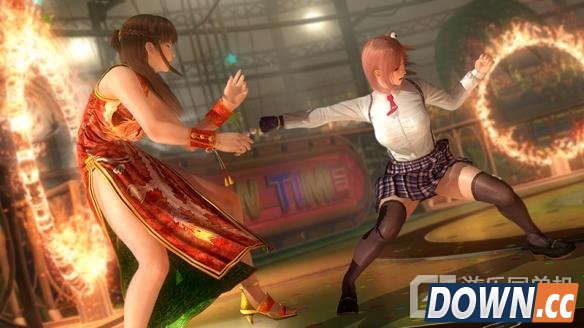 死或生5果皇黑色紧身衣格斗图