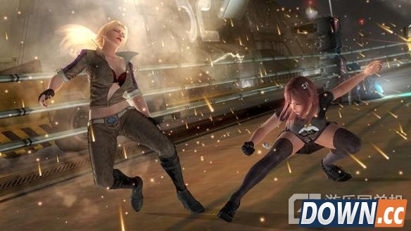 死或生5果皇黑色紧身衣格斗图