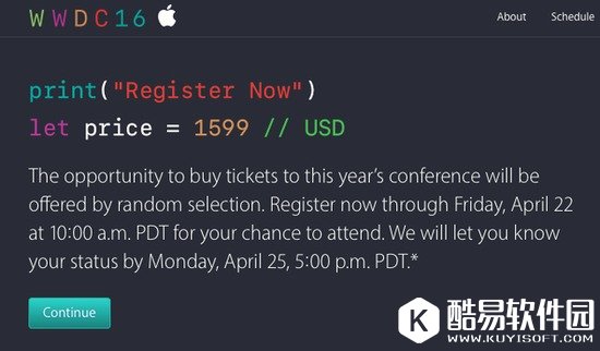 苹果公布2016年WWDC开发者大会时间