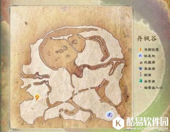 仙剑5前传丹枫谷地图在什么地方 丹枫谷地图位置