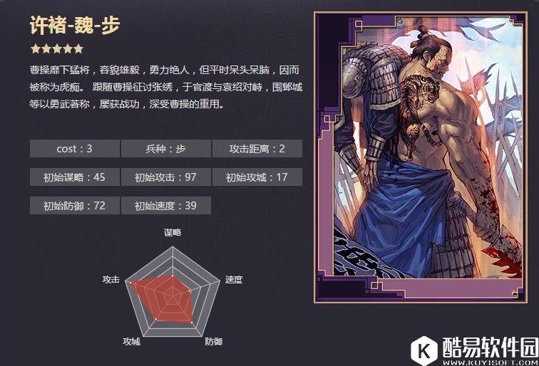 率土之滨五星许褚 虎痴嗔怒雄兵破敌战法解析