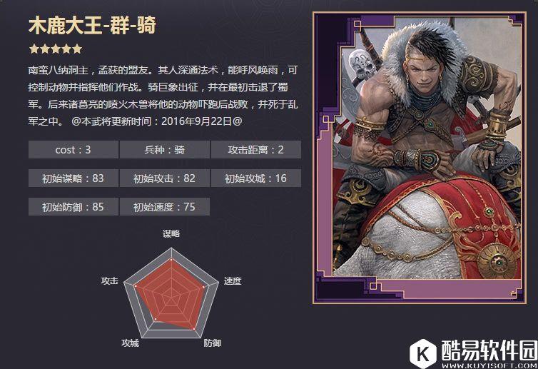 率土之滨五星木鹿大王 八纳洞主夔吼象踏战法解析