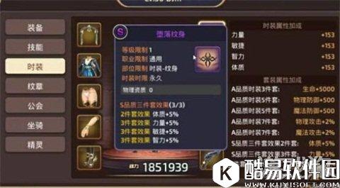 龙之谷堕落三件套属性解析 堕落三件套怎么样