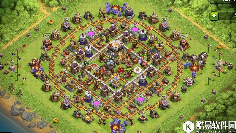 部落冲突11本厚实耐打阵型分享 打部落战专用！