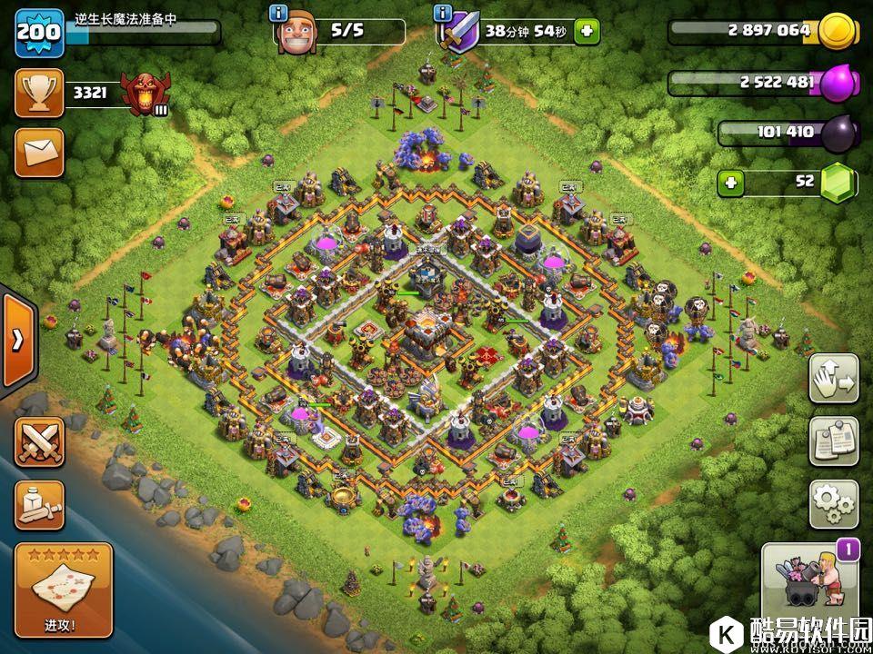 部落冲突11本厚实耐打阵型分享 打部落战专用！