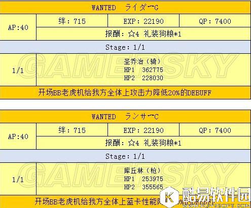 FGO联动CCC活动攻略 不吃debuff通缉本配置