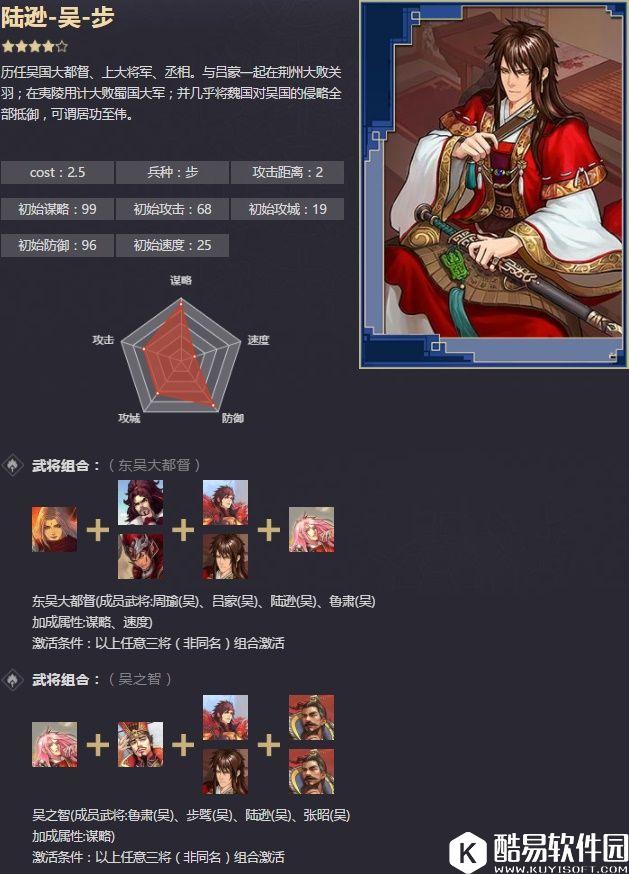 率土之滨四星陆逊 火烧连营焰焚箕轸战法解析