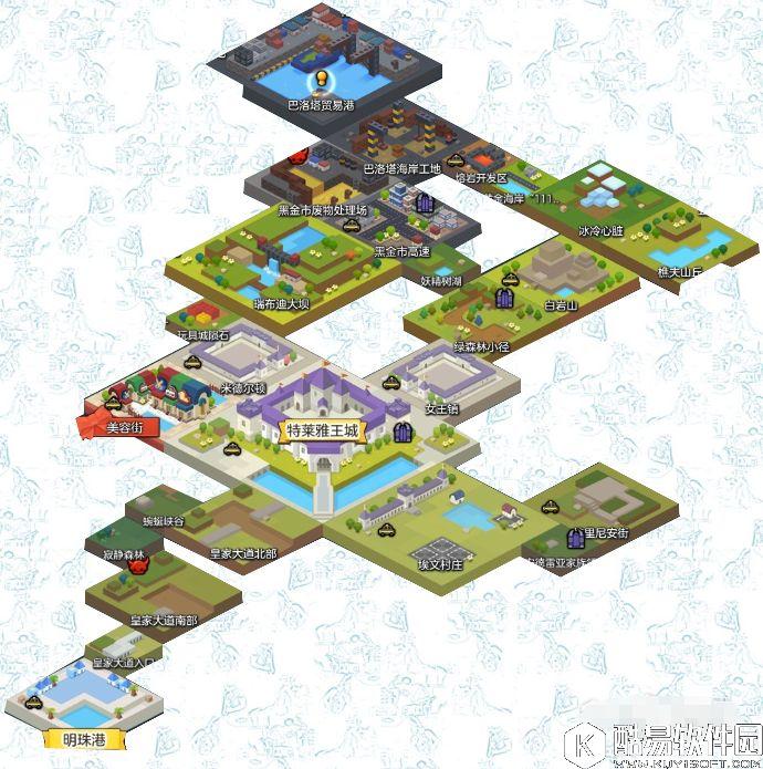 冒险岛2国服金箱子位置——特来雅王城 金箱子位置一览