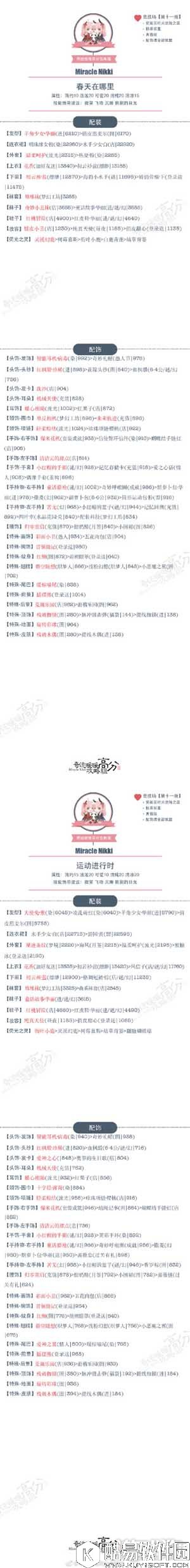 奇迹暖暖春天在哪里最新版方案