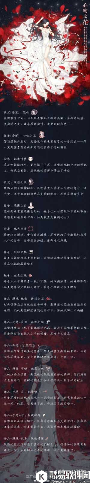 奇迹暖暖心吻之花套装文案介绍