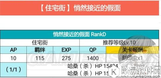 FGO联动FZ活动攻略 住宅街配置及掉落