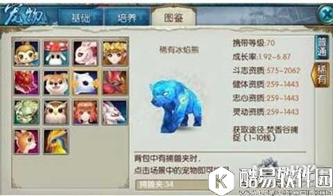 诛仙稀有冰焰熊和稀有蝙蝠怎么使用分析