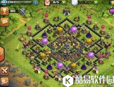 部落冲突改良型九本护黑阵型 隔断即引导 部落冲突改良型九本护黑阵型 隔断即引导