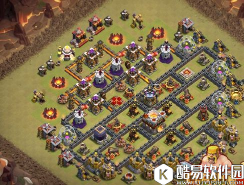 基地对称治愈系 部落冲突九本部落战七大新阵型