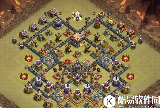 基地对称治愈系 部落冲突九本部落战七大新阵型