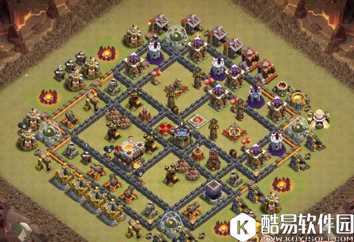 基地对称治愈系 部落冲突九本部落战七大新阵型