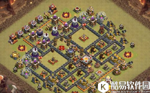 基地对称治愈系 部落冲突九本部落战七大新阵型